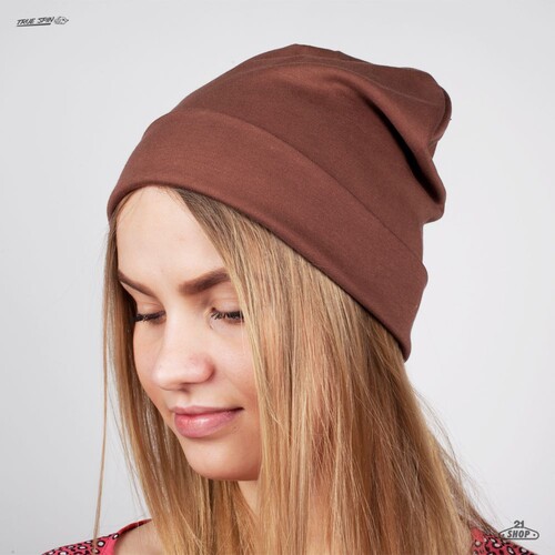 Шапка TRUESPIN Jersey Beanie Brown фото 25
