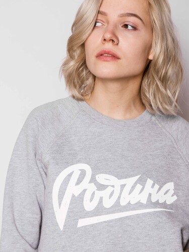 Свитшот РОДИНА Принт Родина (женский) Серый Меланж фото 5