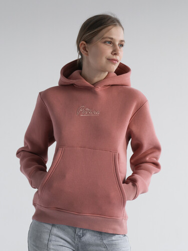 Худи с начесом РОДИНА Оверсайз (женское) Роза фото 5