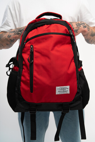 Рюкзак СЕВЕР СЕВ1345 Красный/Черный фото 11