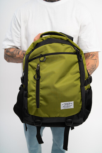 Рюкзак СЕВЕР СЕВ1345 Зеленый/Черный фото 9