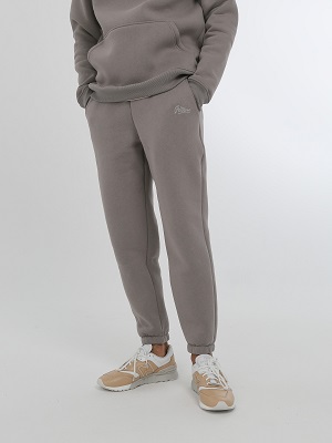 Брюки с начесом спортивные РОДИНА Оверсайз (мужские) Серый фото 5