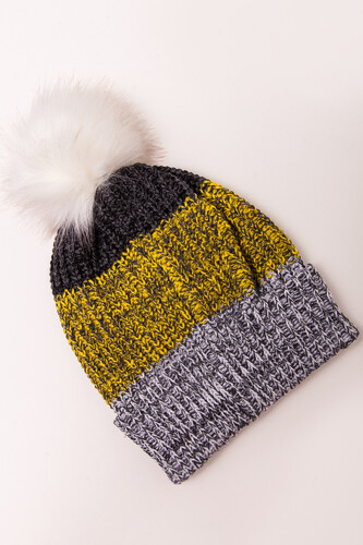 Шапка TRUESPIN Triple White/Yellow/Grey фото 7