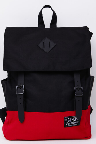 Рюкзак СЕВЕР СЕВ774 Черный/Красный фото 7