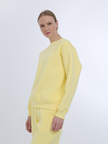 Свитшот с начесом РОДИНА Оверсайз (женский) Молочно-Желтый фото 5