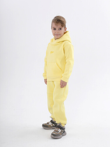 Костюм с начесом РОДИНА Оверсайз (подростковый) Молочно-Желтый фото 8