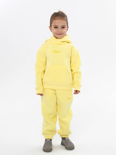 Костюм с начесом РОДИНА Оверсайз (детский) Молочно-Желтый фото 8