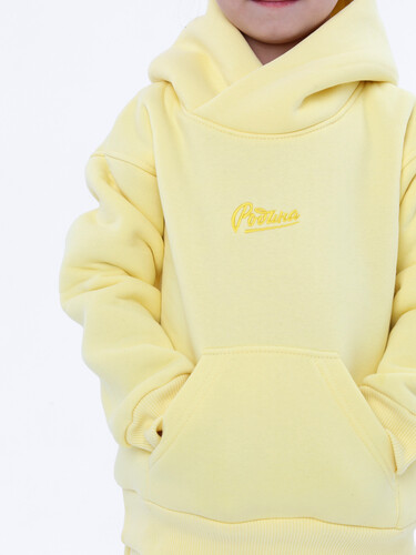 Костюм с начесом РОДИНА Оверсайз (детский) Молочно-Желтый фото 10