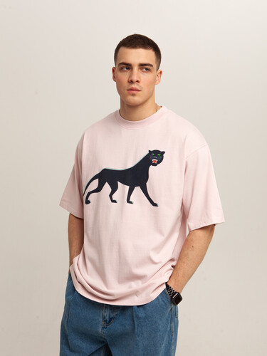 Футболка ЗАПОРОЖЕЦ Pantera Big Loose Fit Pinky фото 14