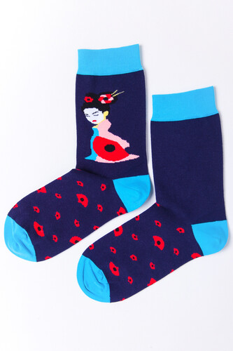 Носки BURNING HEELS Гейша Синий фото 6