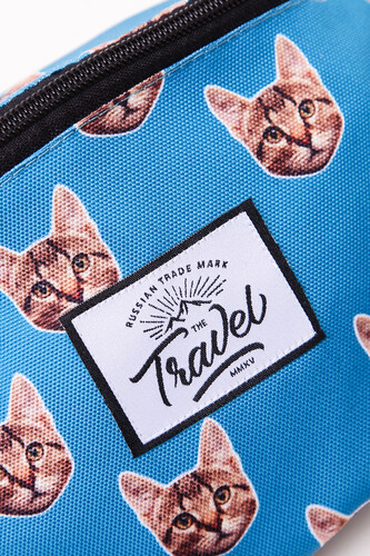 Сумка TRAVEL Голубой/Коты 061016075 фото 7