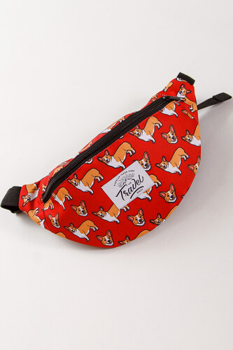 Сумка TRAVEL Красный/Корги фото 4