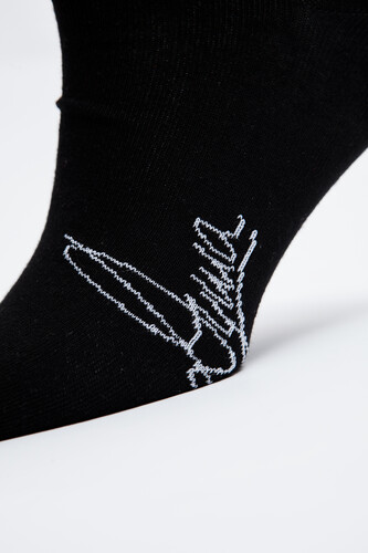 Носки ЗАПОРОЖЕЦ Душа каллиграфия короткие Черный фото 8