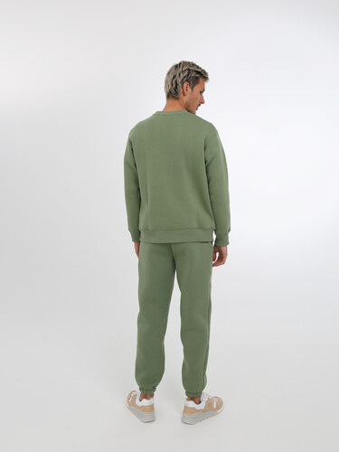 Свитшот с начесом РОДИНА Оверсайз (мужской) Еловый фото 6