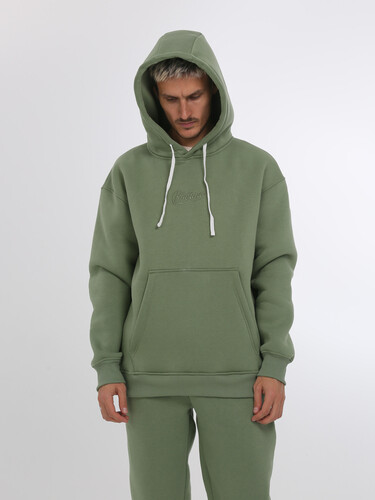 Худи с начесом РОДИНА Оверсайз (мужское) Еловый фото 4