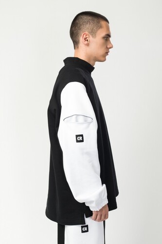 Мужская толстовка CODERED Sleevecognito Черный/Белый фото 10