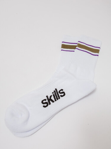 Носки махровые SKILLS Lines White/Brown фото 6