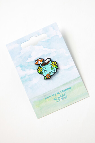 Пин металлический WAF-WAF Отдых в твоей кружке (Голубой/Красный/Желтый) фото 5