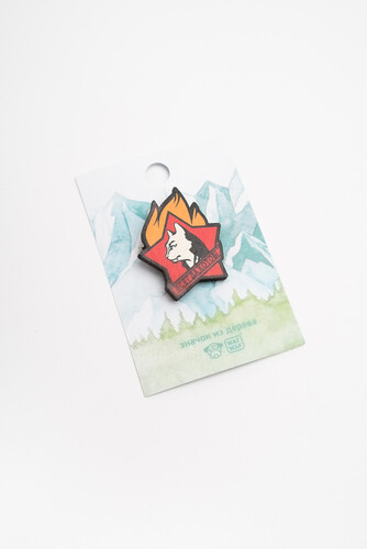 Значок деревянный WAF-WAF Всегда Котов фото 5