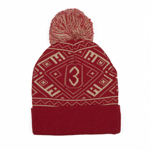 Шапка с помпоном ЗАПОРОЖЕЦ Узор Red White фото 6