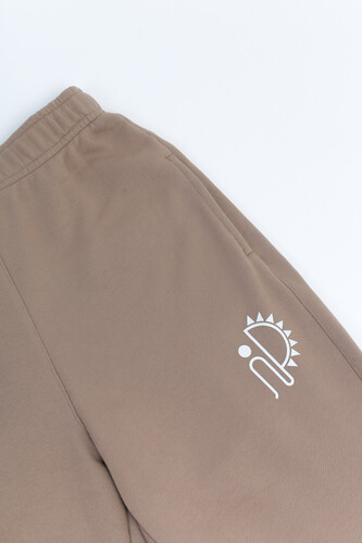 Брюки SEA-PEA СLOTHING зауженные (женские) Серо-Бежевый фото 10