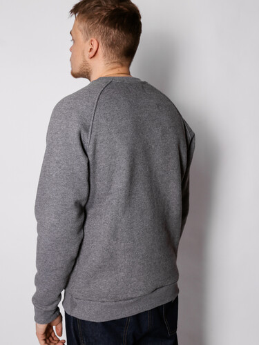 Свитшот с начесом РОДИНА Base (мужской) Темно-Серый фото 7