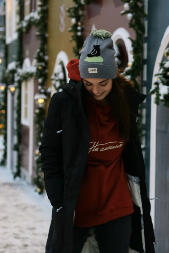 Шапка ЗАПОРОЖЕЦ Mishka Grey фото 27