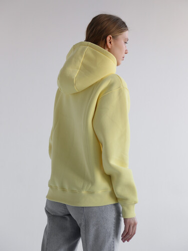 Худи с начесом РОДИНА Оверсайз (женское) Молочно-Желтый фото 6