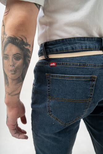 Джинсы SKILLS Slim Flex Blue фото 14