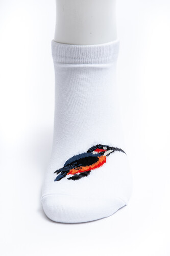 Носки ЗАПОРОЖЕЦ 2 Птички короткие Белый фото 12