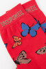 Носки ЗАПОРОЖЕЦ Бабочки Красный фото 4