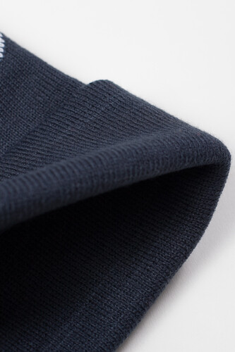 Шапка ЗАПОРОЖЕЦ Logo Pumpon/Лого Помпон Navy/Dark Navy фото 11