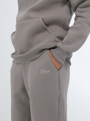 Брюки с начесом спортивные РОДИНА Оверсайз (мужские) Серый фото 6