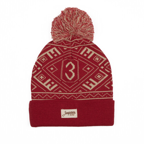 Шапка с помпоном ЗАПОРОЖЕЦ Узор Red White фото 5