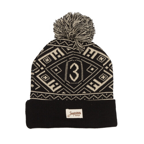 Шапка с помпоном ЗАПОРОЖЕЦ Узор Black фото 5