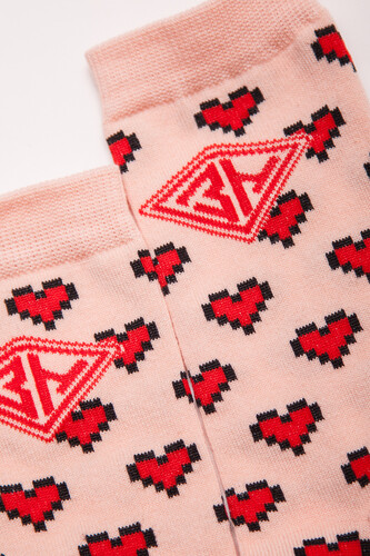 Носки ЗАПОРОЖЕЦ Сердечки Персиковый фото 8