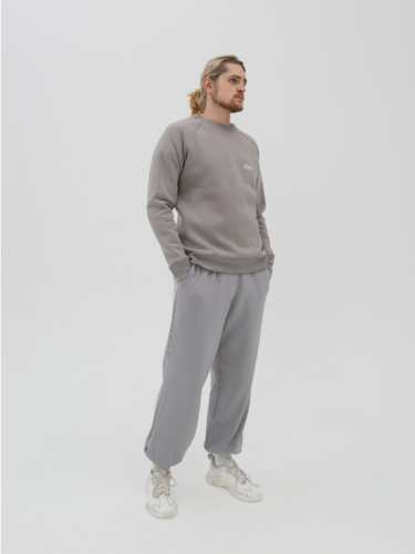 Свитшот с начесом РОДИНА Base (мужской) Серый фото 6