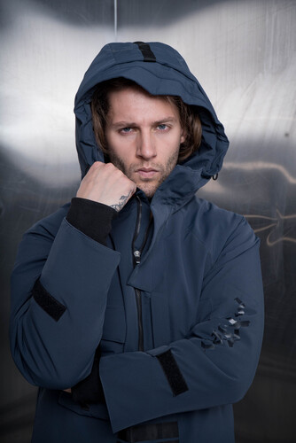 Куртка YT 6672 Серо-Синий фото 15