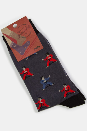 Носки ЗАПОРОЖЕЦ Каратисты Темно-Серый фото 6