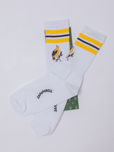 Носки ЗАПОРОЖЕЦ Спорт Канарейка Белый фото 19
