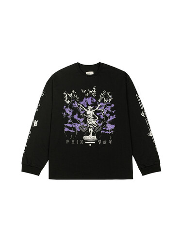 Лонгслив РУССКАЯ ТОСКА Мир Черный фото 4