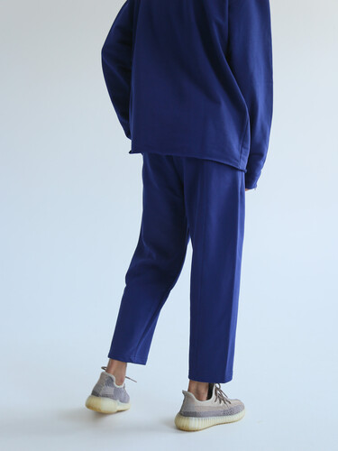 Брюки РОДИНА Loose new logo (мужские) Нэви фото 8