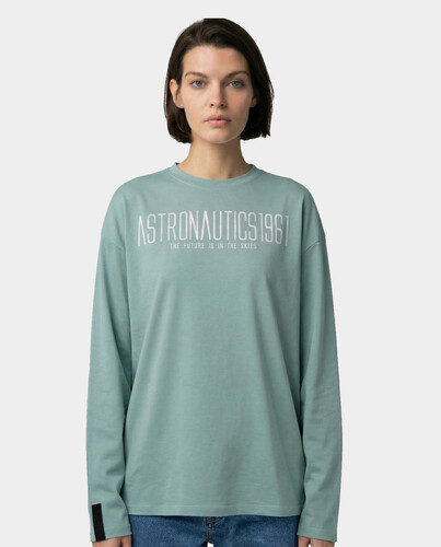 Лонгслив ASTRONAUTICS1961 OVS-25 Ментол/Серебро фото 4