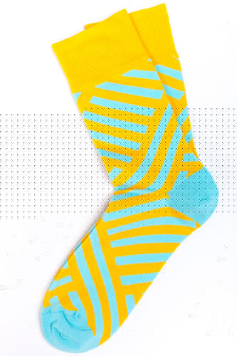 Носки BURNING HEELS Диагональ Желтый фото 5