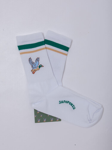 Носки ЗАПОРОЖЕЦ Спорт Дичь Белый фото 11