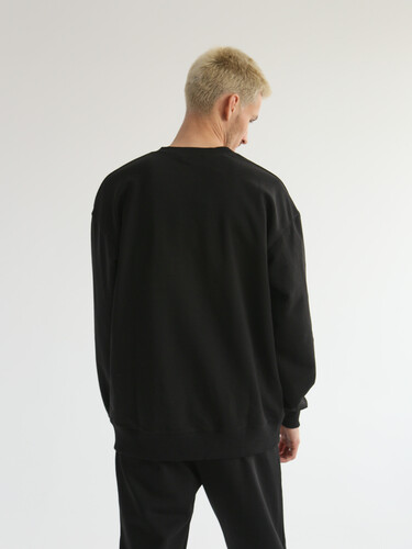 Свитшот РОДИНА Оверсайз (мужской) Черный фото 8