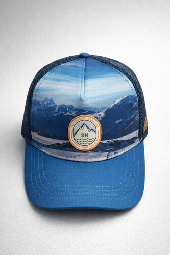Бейсболка ЗАПОРОЖЕЦ Вокруг Эльбруса Синий фото 2