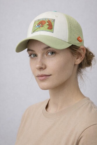 Бейсболка ЗАПОРОЖЕЦ Охотник Прилег ЛО Бежевый/Зеленый фото 6