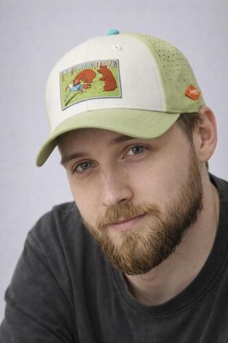 Бейсболка ЗАПОРОЖЕЦ Охотник Прилег ЛО Бежевый/Зеленый фото 6