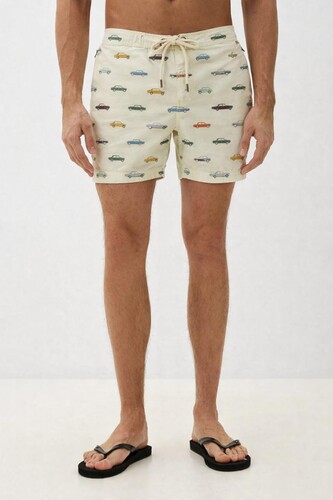 Шорты ЗАПОРОЖЕЦ Машинки/Mashinki Beige фото 4